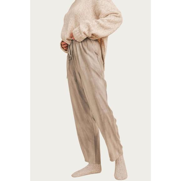 NEW SADIE & SAGE mystic haze drawstring pant in grey - Picture 3 of 5